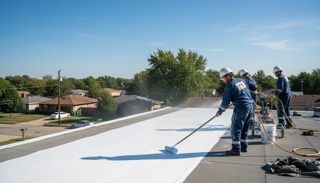 Commercial roof coating in Cranston, RI near me